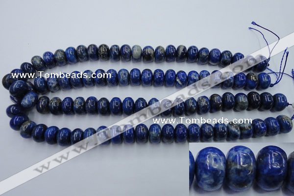 CNL725 15.5 inches 9*15mm rondelle natural lapis lazuli gemstone beads