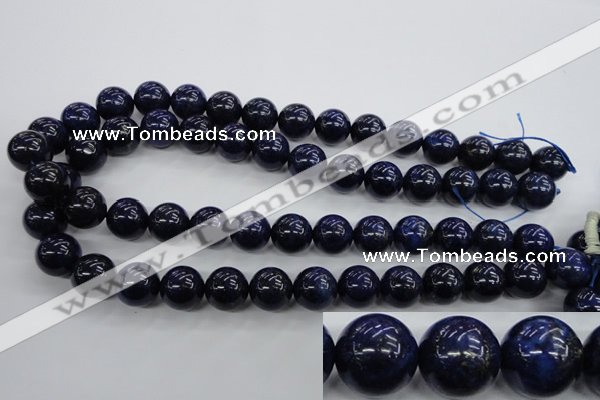 CNL855 15.5 inches 14mm round natural lapis lazuli gemstone beads