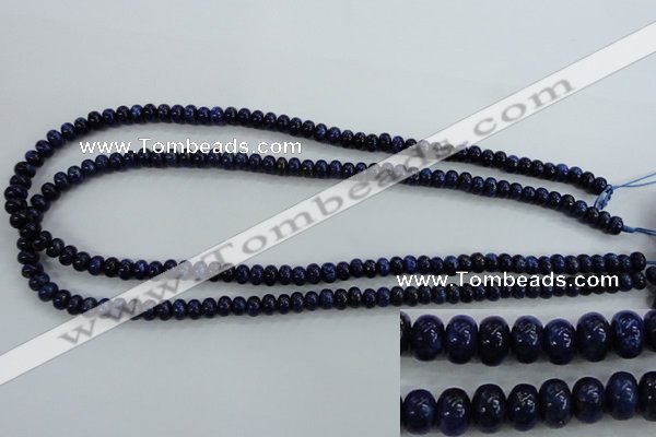CNL861 15.5 inches 4*6mm rondelle natural lapis lazuli gemstone beads
