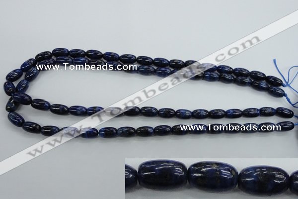 CNL891 15.5 inches 7*12mm rice natural lapis lazuli gemstone beads