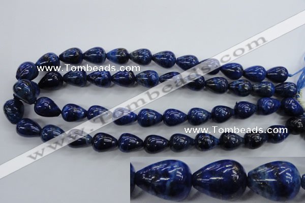 CNL902 15.5 inches 12*16mm teardrop natural lapis lazuli gemstone beads