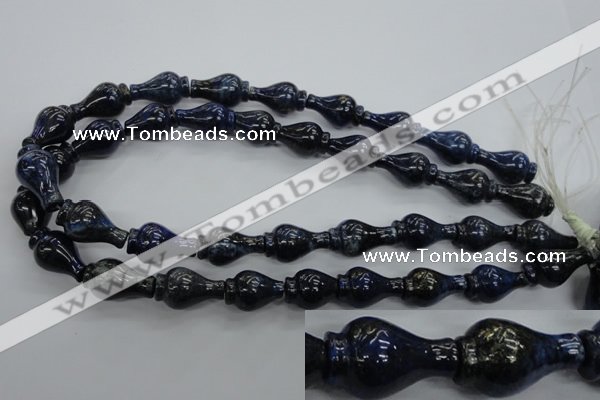 CNL918 15.5 inches 13*22mm vase-shaped natural lapis lazuli beads