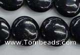 CNL928 15.5 inches 20mm flat round natural lapis lazuli gemstone beads