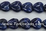 CNL934 15.5 inches 15*15mm heart natural lapis lazuli gemstone beads