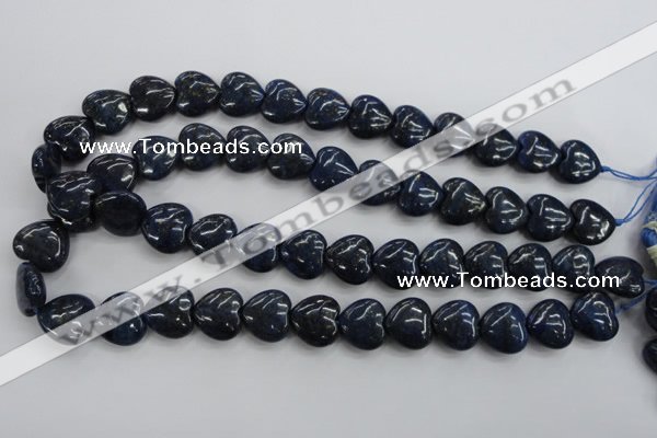 CNL935 15.5 inches 16*16mm heart natural lapis lazuli gemstone beads