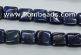 CNL961 15.5 inches 10*10mm square natural lapis lazuli gemstone beads