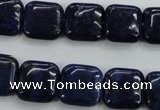 CNL963 15.5 inches 14*14mm square natural lapis lazuli gemstone beads