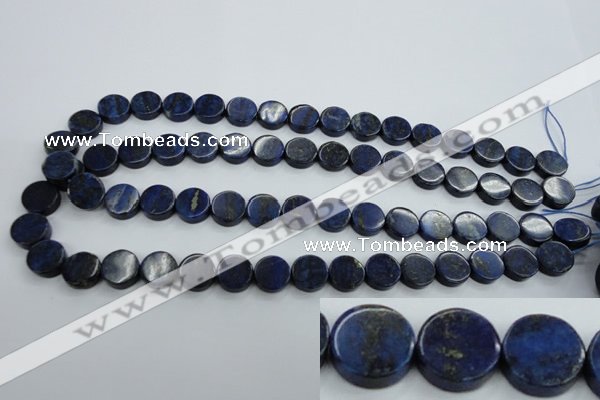 CNL988 15.5 inches 12mm coin natural lapis lazuli gemstone beads