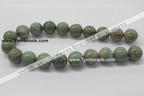 CNS05 16 inches 20mm round natural serpentine jasper beads wholesale