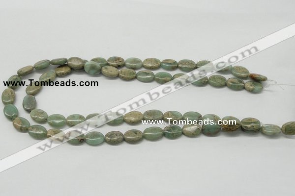 CNS11 16 inches 10*14mm oval natural serpentine jasper beads