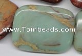 CNS115 15.5 inches 30*40mm rectangle natural serpentine jasper beads