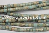 CNS135 15.5 inches 3.5*4mm heishi natural serpentine jasper beads