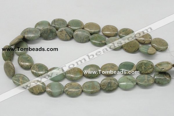 CNS14 16 inches 15*20mm oval natural serpentine jasper beads