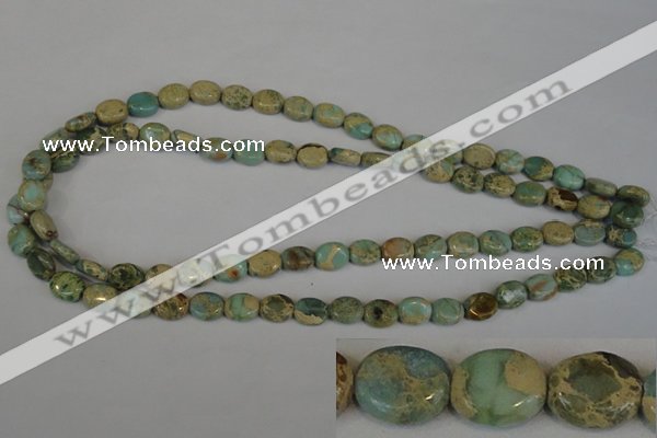 CNS188 15.5 inches 8*10mm oval natural serpentine jasper beads