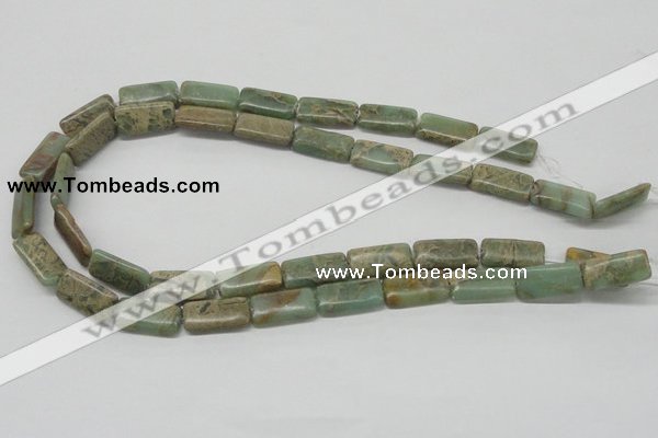 CNS19 16 inches 10*20mm rectangle natural serpentine jasper beads