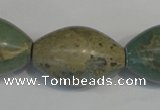 CNS208 15.5 inches 20*30mm rice natural serpentine jasper beads