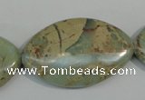 CNS248 15.5 inches 25*40mm marquise natural serpentine jasper beads