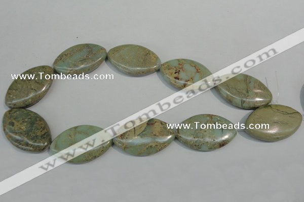 CNS248 15.5 inches 25*40mm marquise natural serpentine jasper beads