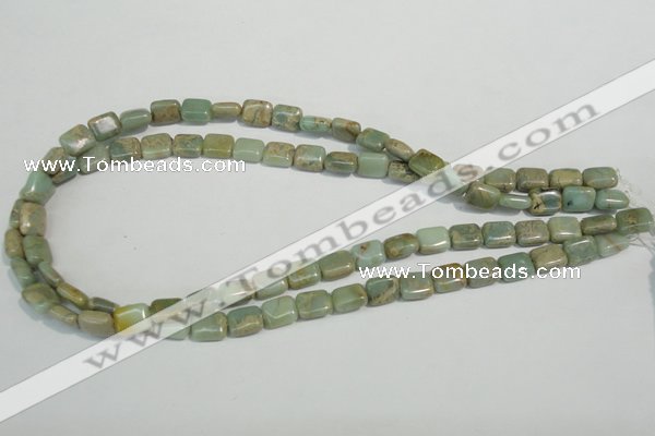 CNS254 15.5 inches 8*10mm rectangle natural serpentine jasper beads