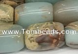 CNS312 15.5 inches 12*16mm drum serpentine jasper beads