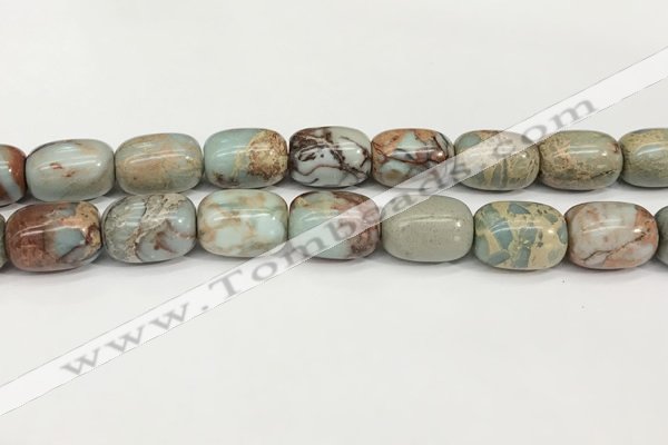 CNS313 15.5 inches 13*18mm drum serpentine jasper beads