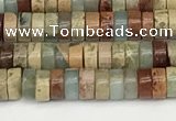 CNS318 15.5 inches 2.5*4mm heishi serpentine jasper beads