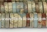 CNS320 15.5 inches 3*8mm heishi serpentine jasper beads