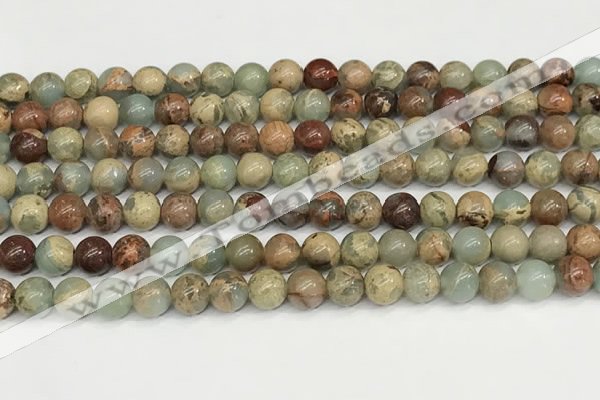 CNS331 15.5 inches 6mm round serpentine jasper beads wholesale