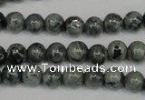 CNS400 15.5 inches 4mm round natural serpentine jasper beads