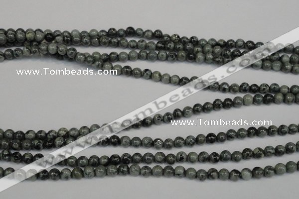 CNS400 15.5 inches 4mm round natural serpentine jasper beads