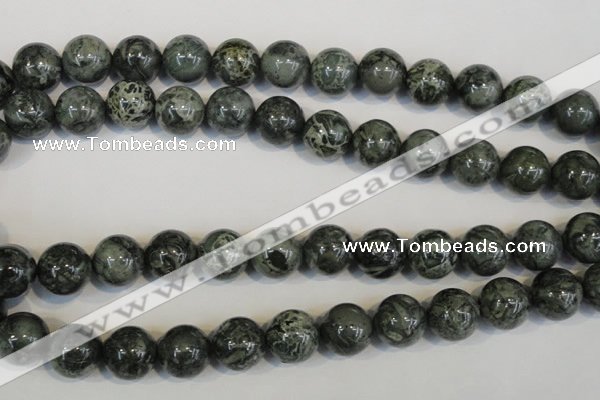 CNS404 15.5 inches 12mm round natural serpentine jasper beads