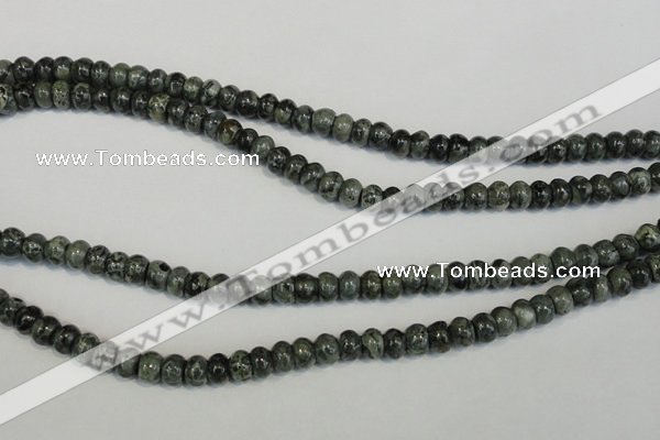 CNS410 15.5 inches 4*6mm rondelle natural serpentine jasper beads