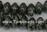 CNS415 15.5 inches 10*16mm rondelle natural serpentine jasper beads