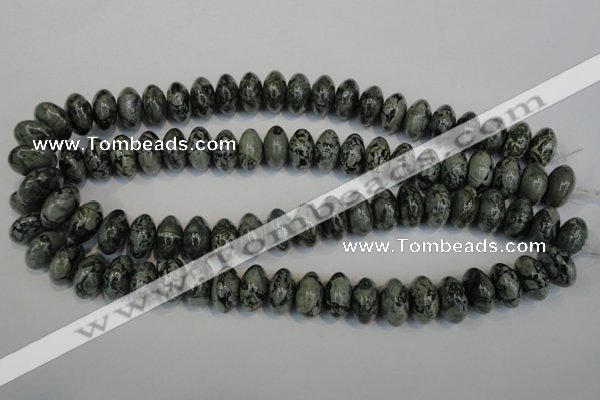 CNS415 15.5 inches 10*16mm rondelle natural serpentine jasper beads