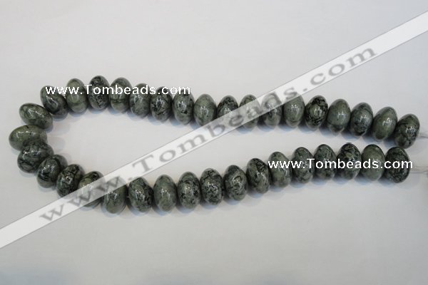 CNS416 15.5 inches 12*18mm rondelle natural serpentine jasper beads