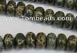 CNS512 15.5 inches 8*12mm rondelle natural serpentine jasper beads