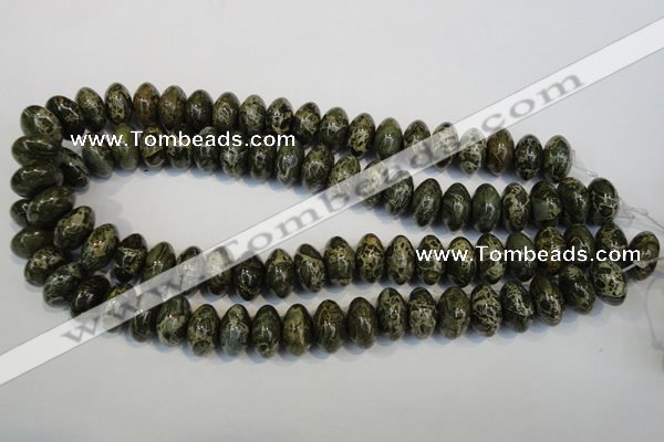 CNS515 15.5 inches 10*16mm rondelle natural serpentine jasper beads