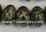 CNS517 15.5 inches 14*20mm rondelle natural serpentine jasper beads