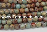 CNS61 15.5 inches 6mm round natural serpentine jasper beads