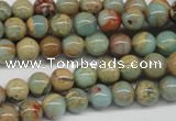 CNS62 15.5 inches 8mm round natural serpentine jasper beads