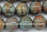 CNS67 15.5 inches 18mm round natural serpentine jasper beads