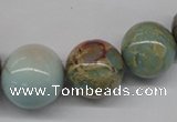 CNS70 15.5 inches 12mm - 24mm round natural serpentine jasper beads