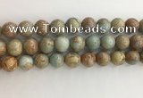 CNS704 15.5 inches 12mm round serpentine jasper beads wholesale