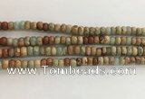 CNS713 15.5 inches 4*6mm rondelle serpentine jasper beads wholesale