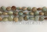 CNS721 15.5 inches 12mm flat round serpentine jasper beads wholesale