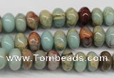 CNS73 15.5 inches 6*10mm rondelle natural serpentine jasper beads