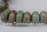 CNS78 5*10mm - 14*20mm rondelle natural serpentine jasper beads