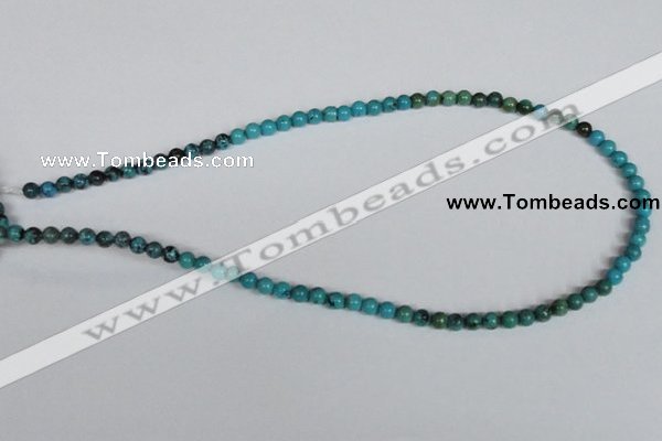 CNT01 16 inches 5mm round natural turquoise beads wholesale