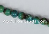 CNT04 16 inches natural turquoise 8mm round beads wholesale