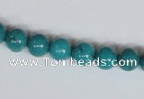 CNT07 16 inches 8mm round natural turquoise beads wholesale